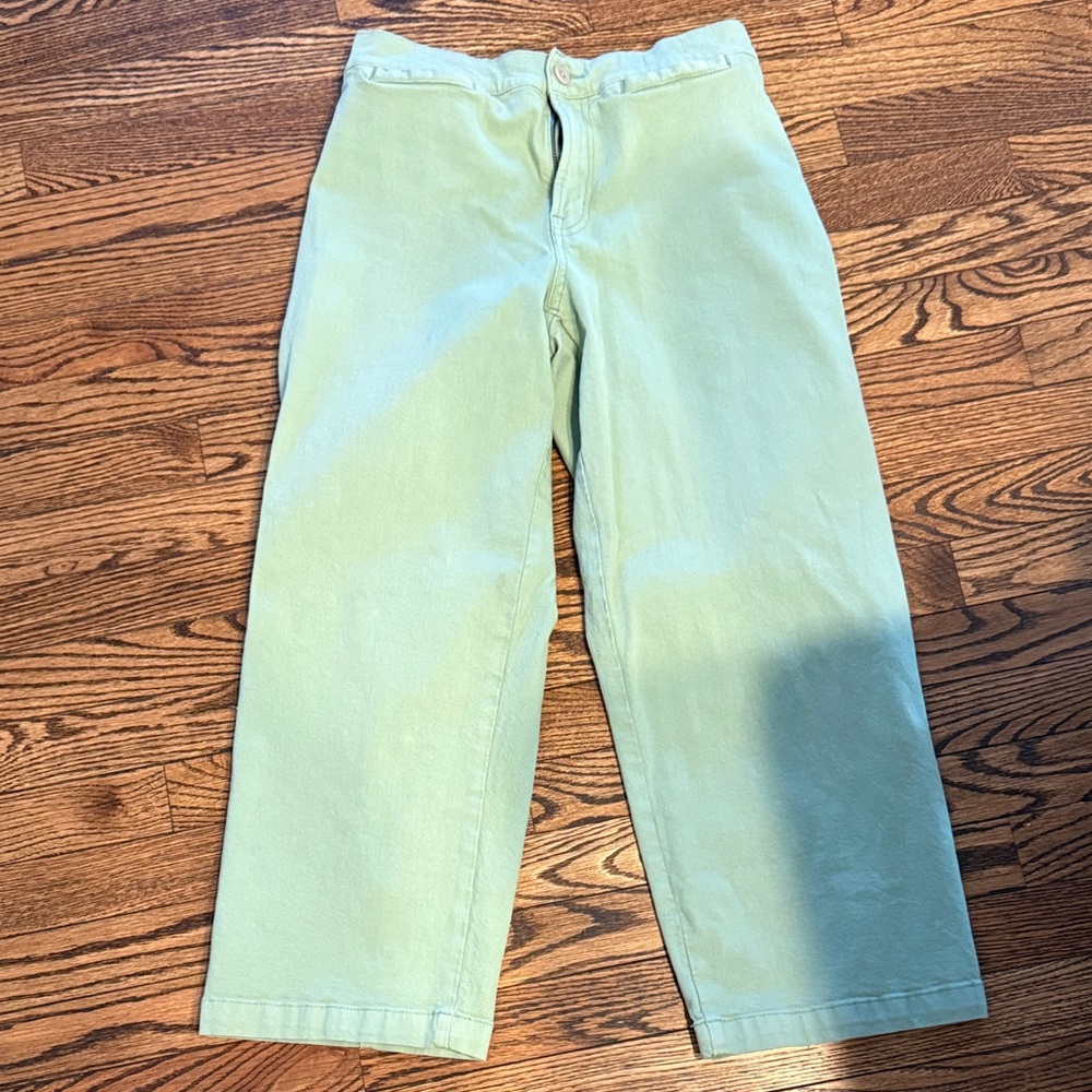 Madewell Green cropped jeans